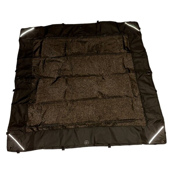 New Open FXW Dog Playpen Mesh Cover Top Black Fits 8 Panel 24" Height Visibility - Picture 1 of 11